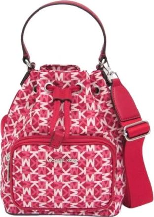 Michael Kors Pre-owned Khai Bucket Bag - Dames - Vintage Tas - Roze - ONE Size - Polyester - Vintage