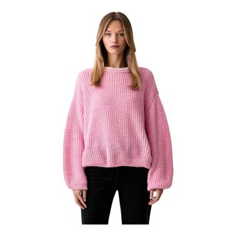 American Vintage Cyrow Jumper - Dames - Ronde hals truien - Roze - Xs/S - Wol - Truien & Vesten