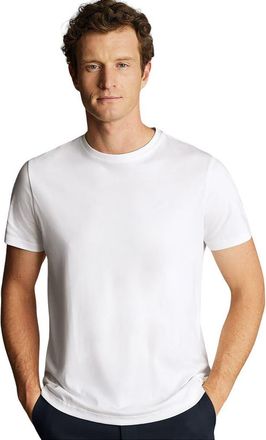 CHARLES TYRWHITT Cotton Jersey Short Sleeve Tyrwhitt Tee in White at Nordstrom, Size Xx-Large