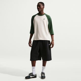 Nike Mens Nike Sportswear Club Oversize French Terry Shorts in Black | II5712-010