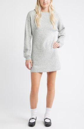 BP. Sweater Minidress in Grey Soft Heather at Nordstrom Rack, Size X-Small