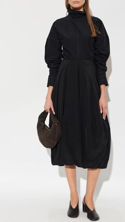 Christophe Lemaire Silk Skirt, Womens, Black
