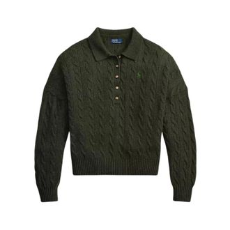Polo Ralph Lauren Dames, Tops, Groen, Maat: S Wol
