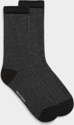 Simons Womens Fine-stripe socks