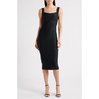 Rare London Backless Cocktail Bandage Dress in Black at Nordstrom Rack, Size X-Large