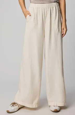 Splendid Angie Palazzo Pants in Moonstone White at Nordstrom, Size X-Large