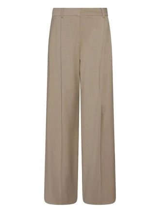 Marella FILO pleated twill trousers - Neutrals