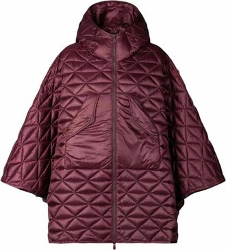 Save The Duck Effi Hooded Coat - Dames - Zomerjassen - Rood - M - Polyester - Jassen