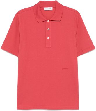 Lanvin Clay Red Polo Shirt