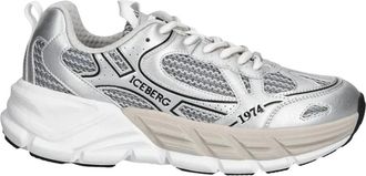 Iceberg ICB One - Heren - Sneakers - Grijs - 43 EU - Leer - Schoenen