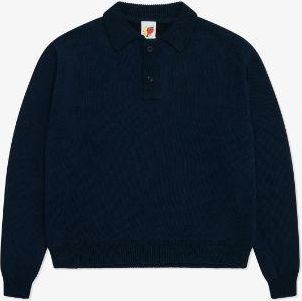 Sky High Farm Workwear | Unisex Perennial Long Sleeve Polo Knit - M