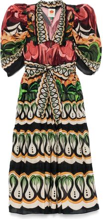 Farm Rio Abito lungo Coconut Tree - Rosso