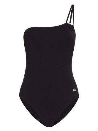 Dolce & Gabbana Asymmetrisch badpak - Zwart