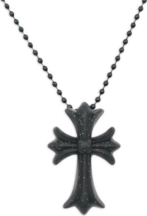 Chrome Hearts Collana con pendente a croce - Nero