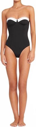 Staud Maeve One Piece In Black/white