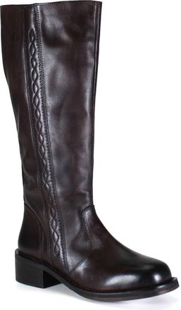 Diba FO LIAGE Leather Tall Riding Boot in Chocolate at Nordstrom, Size 6.5