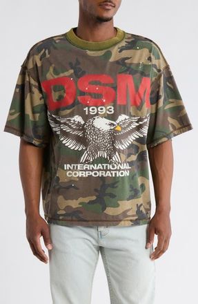 Diet Starts Monday Eagle Camo Cotton Graphic T-Shirt at Nordstrom, Size Medium