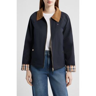 Tommy Hilfiger Zip-Up Barn Jacket in Dark Navy at Nordstrom, Size X-Small