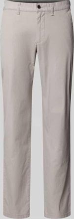 Christian Berg Regular Fit Chino mit Strukturmuster in Mud, Gr&ouml;&szlig;e 28