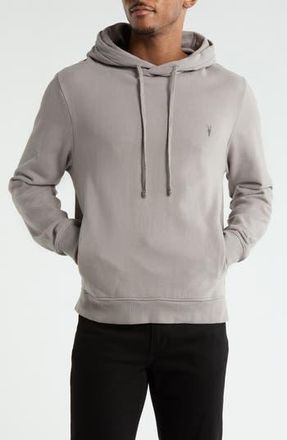 AllSaints Raven Pullover Ramskull Logo Hoodie in Radio Grey at Nordstrom Rack, Size Medium