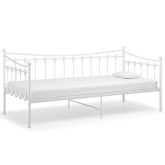 Berkfield Home Sofa Bed Frame White Metal 90x200 cm