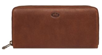 Pik&eacute; Geldb&ouml;rse PIK&Eacute;, Damen, braun, Leder, leicht gl&auml;nzend, unifarben, Kleinlederwaren Geldb&ouml;rse, echt Leder