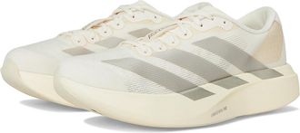 adidas adiZero Evo SL Running Shoes Womens Running Shoes Wonder White/Cyber Metallic/Warm Vanilla : 8.5 B - Medium, Synthetic/Textile