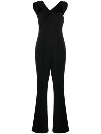 Roland Mouret Asymmetrische jumpsuit - Zwart