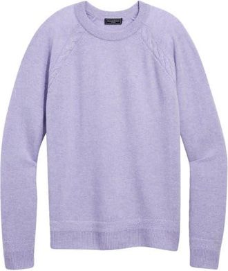 Vineyard Vines Cashmere Crewneck Sweater in Lilac Breeze Heather at Nordstrom, Size Small