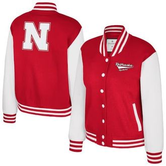 Colosseum Womens Colosseum Texas Scarlet Nebraska Huskers French Baguette Full Snap Fleece Jacket at Nordstrom, Size Medium