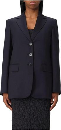 Max Mara Dames, Jassen, Blauw, Maat: M