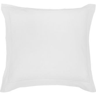 Pom Pom at Home Classico Cotton Sateen Euro Pillow Sham in White at Nordstrom