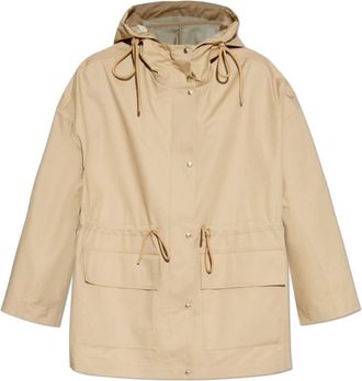 Moncler Gaillon Parka met Capuchon - Dames - Parka Jassen - Beige - S - Katoen - Jassen