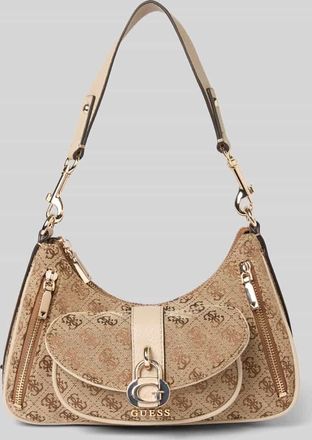 Guess Handtasche mit Label-Detail Modell JESSA in Hellbraun, Gr&ouml;&szlig;e 1