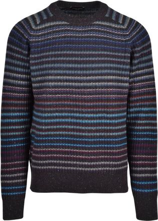 Roberto Collina Truien & Vesten, Heren, Veelkleurig, M, Wol, Maglione Girocollo