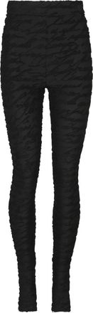 Balmain Jacquard gebreide legging met Love Letter motief - Dames - Leggings - Zwart - L - Polyester - Broeken