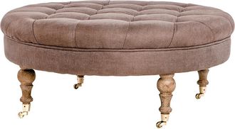 Zentique Maison Tufted Round Ottoman