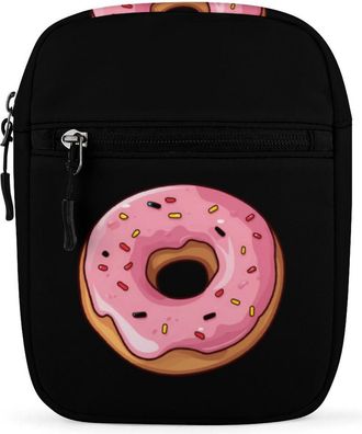 Generic Cartoon Donuts Crossbody Bag Adjustable Satchel Cute Shoulder Bag Lightweight Sling Bags