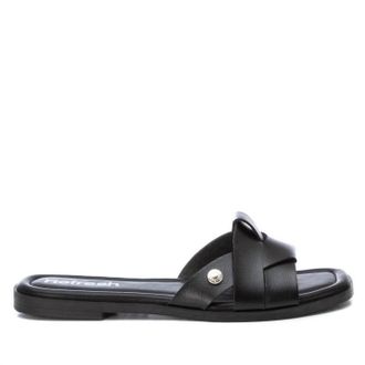 Xti Womens Flat Sandals In Black