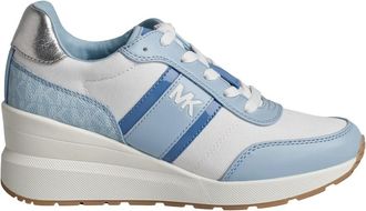 Michael Kors Mabel Canvas Trainer - Dames - Sneakers - Blauw - 35 1/2 EU - Polyester - Schoenen