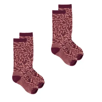 Rei Co-Op Timber Mountain Merino Wool Snow Socks - 2 Pairs Red M