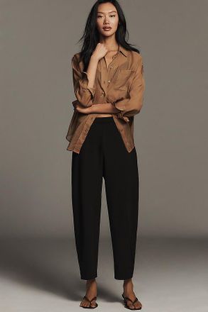 Maeve Crop Curved Trousers Pants