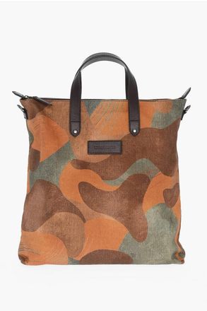 Woolrich Camouflage Tote Bag with Leather Handles size One Size