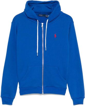 Polo Ralph Lauren Felpa con cappuccio e logo - Blu