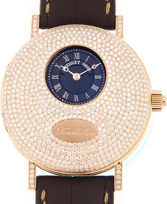 Breguet Classique Hand Wind Diamond Gold Dial Mens Watch 1808BR/92/9W6/DD00