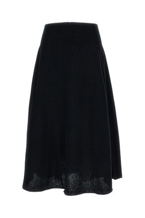 Extreme Cashmere Black Seduce N.470 Midi Skirt