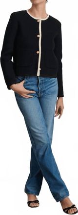 Alex Mill Paris Sweater Jacket In Black