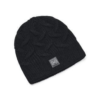 Under Armour Womens Halftime Knitted Beanie Black/jetgrey Ladies