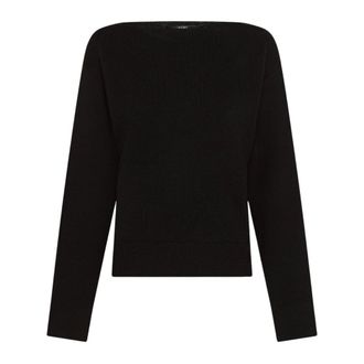 Seventy Round-neck Knitwear, female, Black, Size: XS Barchetta