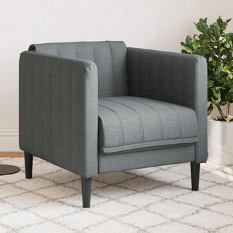 vidaXL Sill&oacute;n De Tela Gris Oscuro Vidaxl